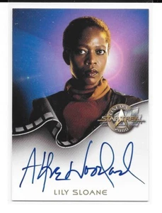 2000 Skybox Star Trek Cinema Alfre Woodard Lily Sloane Signed AUTO A4 SP TNG - Picture 1 of 1