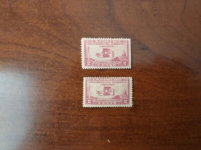 US 1928 #649 Aeronautics X2 Condition and Gum as Pictured - Image 1 of 2