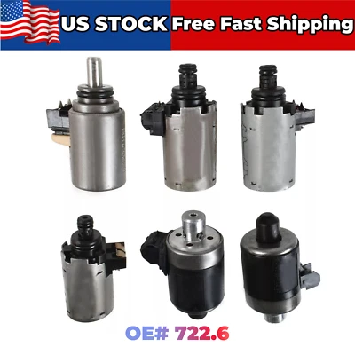722.6 6Pcs Transmission Solenoid Kit for Mercedes Benz E320 E420 E430 1994-2005 - Image 1 of 4