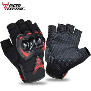 L Motorcycle Gloves Half Finger Breathable Cycling Protection Sports Mitts - Imagen 1 de 10