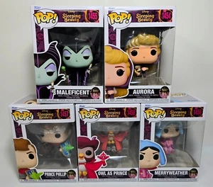 (5) Funko Pop! Disney Sleeping Beauty 65th Anniversary Set Vinyl Figures - Picture 1 of 4