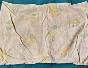 Vintage 1981 Kendall Company Baby Pillowcase kangaroo bear bunny sheep - Picture 1 of 7