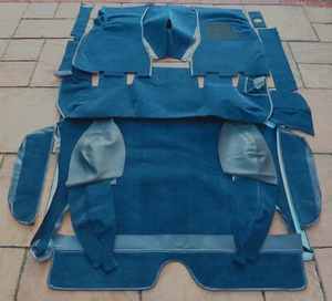 Carpet set kit for Volvo P1800 ES 1971-1973 station wagon petrol blue - Bild 1 von 4