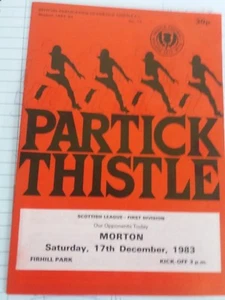 Partick Thistle v Morton, 1983-84 - Picture 1 of 1