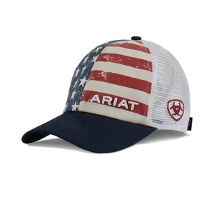 Gorra de béisbol estructurada de bajo perfil bandera de Estados Unidos ARIAT para mujer - Imagen 1 de 2