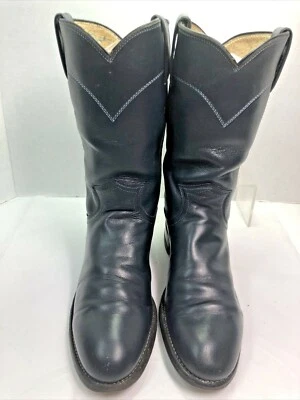 Botas de Vaquero Justin Roper Mujer Talla 6 Estilo AA L3057 Color Azul Marino Cuero #57JS Foto 1 de 4