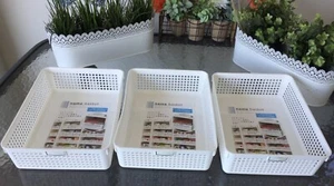 3 x Mode Storage Basket 33.2x24.4cm Plastic File Tray Organizer Basket Letter540 - Picture 1 of 7