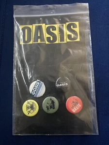Oasis Badges-Tour 2005-Bought at Hollywood Bowl Show. New-Never Opened. - Picture 1 of 2
