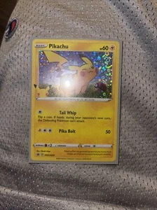 Pokemon 25th Anniversary Pikachu General Mills Cereal 2021 Promo Holo SWSH039 - Picture 1 of 3
