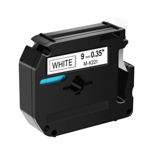 1×Compatible Brother P-Touch M-K221 M221 Ruban étiqueteuse Noir sur blanc 9mm - Photo 1/4