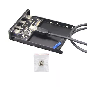 3.5 Inch Front Panel Floppy Bay 4 Ports USB Expansion Adapter With Cable - Picture 1 of 9