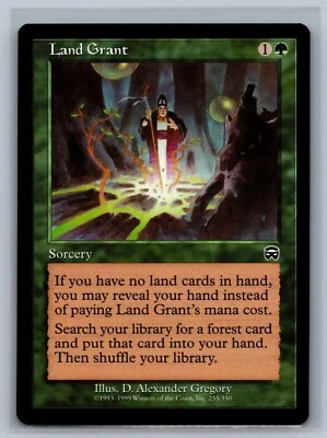 Magic The Gathering Mercadian Masques Land Grant #255/350 MTG TCG CCG - Image 1 of 2