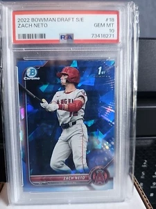 2022 Bowman Draft Chrome Sapphire Edition Zach Neto #BDC18 PSA 10 - Picture 1 of 1