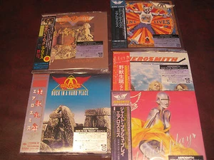 AEROSMITH SET OF 5 JAPAN VERIFIED STICKER 20BIT MASTERED AUDIOPHILE REPLICA CDS - Picture 1 of 1