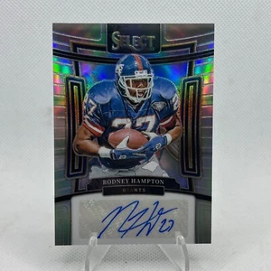 2023 Panini Select Rodney Hampton Silver Auto /399 New York Giants - Bild 1 von 2