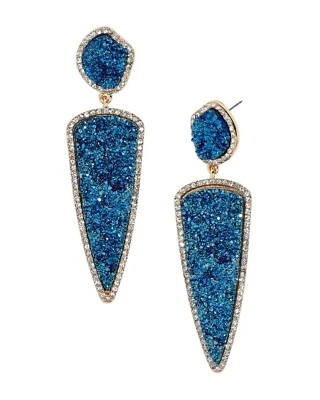PENDIENTES COLGANTES BAUBLEBAR MOONBEAN AZUL DRUZY GOTA - AZUL MARINO BRILLO Foto 1 de 4