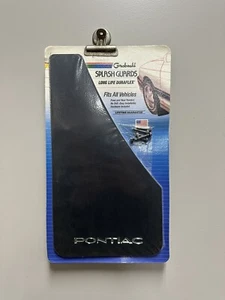 RARE Vintage PAIR Pontiac Splash Guards / Mud Flaps Groboski Original 70s Stock - Picture 1 of 4