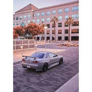 Nissan R34 GTR Skyline #007 High Resolution Art Print for Car Enthusiasts - Picture 1 of 12