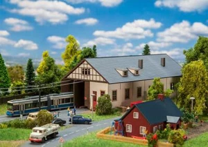 Faller 222101 N-Scale 1:160 Kit of Naumburg Tram depot - NEW - Picture 1 of 3
