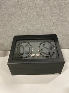 iFregga Watch Winder 9.3" x 7.1" x 13.2" Faux Leather Black w/ Cloth Lining - Picture 1 of 2