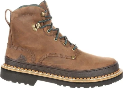 Georgia Boot Men's Georgia Giant 6" Lace-up Work Boot Size 10 Brown FA59439 NEW - Image 1 of 4