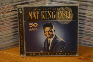 Nat King Cole 2CD Heroes Collection 50 Classic Tracks Original Artist Best Of - Picture 1 of 2