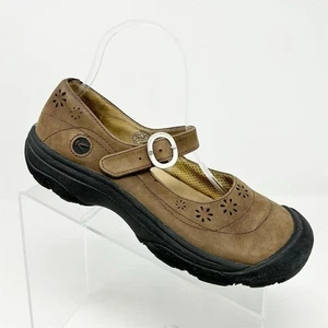 Zapatos para mujer KEEN Mary Jane de cuero marrón talla 8 informales planos cómodos - Imagen 1 de 14