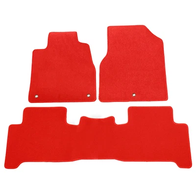 Alfombrillas de nailon rojas antideslizantes delanteras traseras 3 piezas para Acura MDX 07-13 Foto 1 de 3