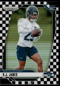 2024 Panini Prizm- Black and White Checker - D.J. James RC Seattle Seahawks - Picture 1 of 2