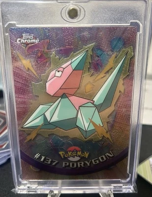 Pokemon Topps Cromo 2000 Tarjeta #137 Porygon Holofoil RARO Serie 2 Foto 1 de 4