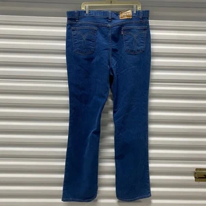 Vintage Levis Action Jeans Mens W42 L34 Blue Denim Jeans Bootcut Comfort Fit - Picture 1 of 8