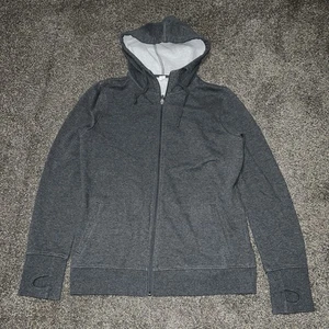 Alo Yoga Gray Full Zip Hooded Sweatshirt Women’s Size 2XL Hoodie - Picture 1 of 5