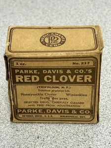 Parke, Davis & Co Red Clover Quack Medicine Detroit USA Unopened - Picture 1 of 7