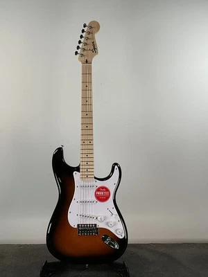 Squier Sonic Stratocaster Electric Guitar - 2-color SB - Neck Pocket Cracks - Image 1 of 4