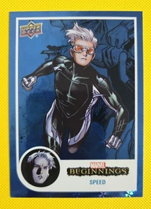 2022 Upper Deck Marvel Beginnings - Blue Rainbow Cosmic Cube - Speed SP /99 - Bild 1 von 2