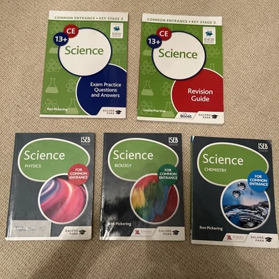 ISEB Common Entrance 5 Books Science Physics Chemistry Biology Exam Practice Q&A - Image 1 of 4