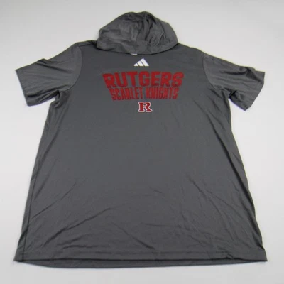 Rutgers Scarlet Knights adidas Aeroready Short Sleeve Shirt Men's Gray New - Image 1 of 4