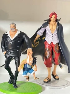 One Piece Ichiban Kuji Figure Set Shanks & Luffy Garp Bandai Japan Pre-Owned - Picture 1 of 5