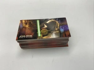 Topps - Starwars Attack Of The Clones Widevision Movie Cards Complete Set Of 80 - Picture 1 of 4