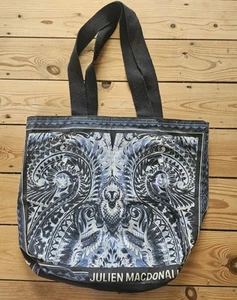 Julien Macdonald "Bags of Ethics" for Tesco. Blue Black Tote Bag - Picture 1 of 9