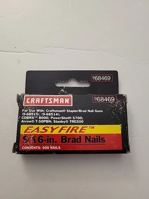 Clavos Brad Craftsman 9/16" 9-68469 (caja abierta) Foto 1 de 4