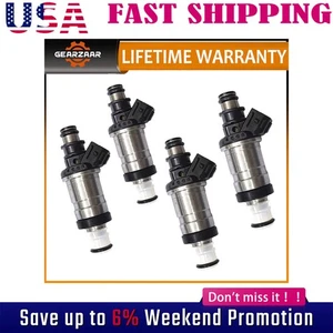 Set of 4 Fuel Injectors 06164-P8A-A00 For 1998-2002 Honda Accord EX LX 2.3L 3.0L - Picture 1 of 12