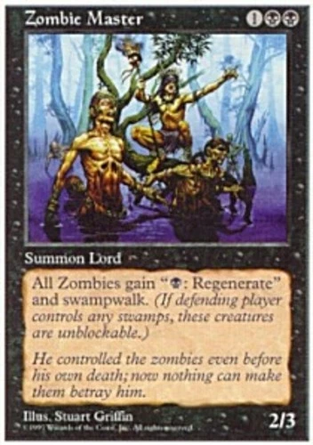 MTG Zombie Master, Moderate Play, English Fifth Edition - Image 1 of 1