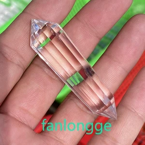 Varita de cristal de cuarzo transparente de 12 caras de alta calidad al por mayor de 2,5" punta 1 pieza - Imagen 1 de 5