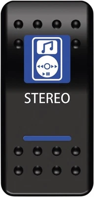 Moose Rocker Switch - Stereo (Single Pole, single Throw) ATV/UTV STR-PWR - Image 1 of 3