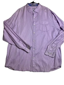 Camisa con botones Tommy Bahama para hombre 2XLT todavía sarga lavanda XXL PRECIO DE VENTA SUGERIDO POR EL FABRICANTE 120,00 - Imagen 1 de 14