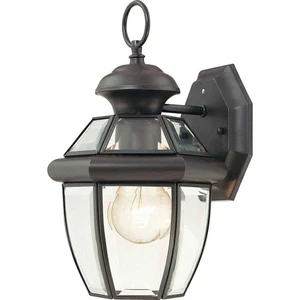 Volume Lighting Antique Bronze Hardwired Outdoor Coach Light Sconce with Clear - Picture 1 of 1
