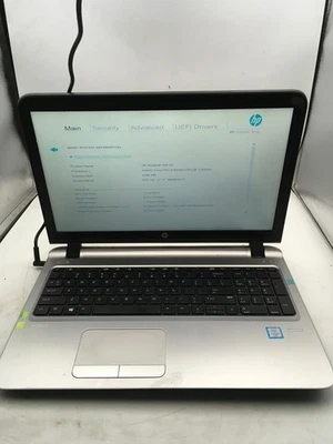 HP PROBOOK 450 G3 - BOOTS TO BIOS - INTEL I5 6200U - NO RAM - NO OS - READ - BB! - Image 1 of 4