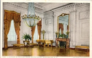 Vintage Postcard Washington DC postcard White House East Room Photostint  - Picture 1 of 3