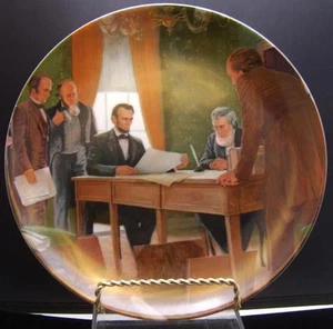 Knowles Abe Lincoln Emancipation Proclamation Plate - Picture 1 of 1